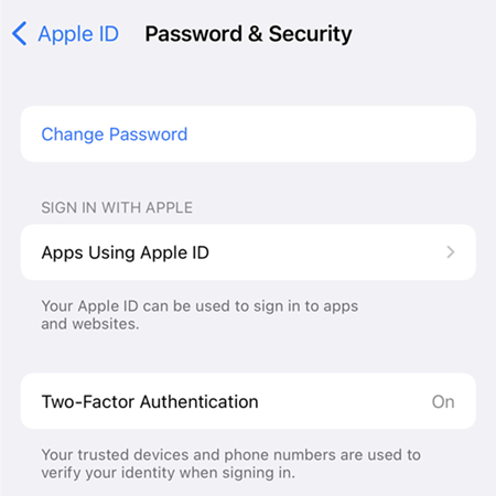 recover apple id via two factor authentication