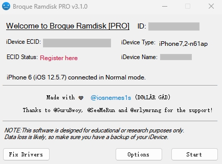 register broque ramdisk pro