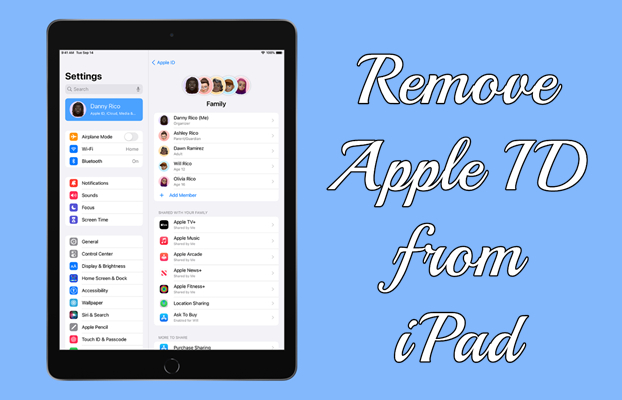 remove apple id from ipad