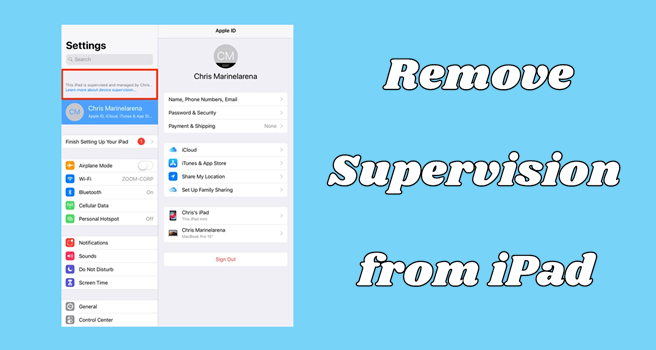 remove ipad supervision