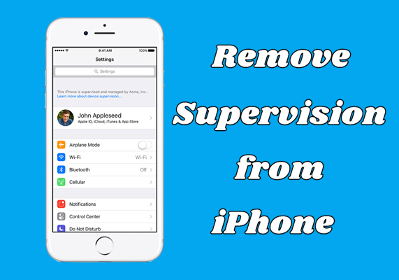 remove iphone supervision