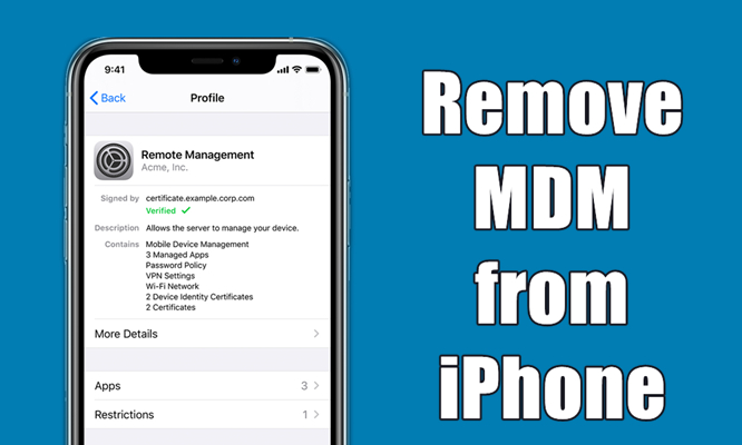 remove mdm from iphone