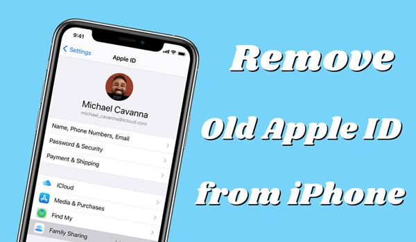 remove old apple id from iphone