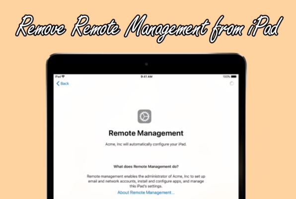 remove remote management from ipad