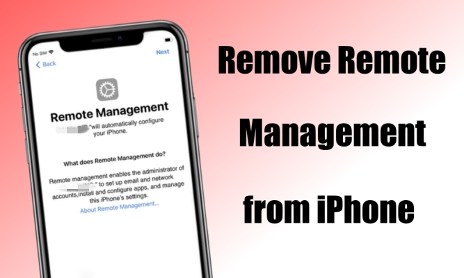 remove remote management from iphone