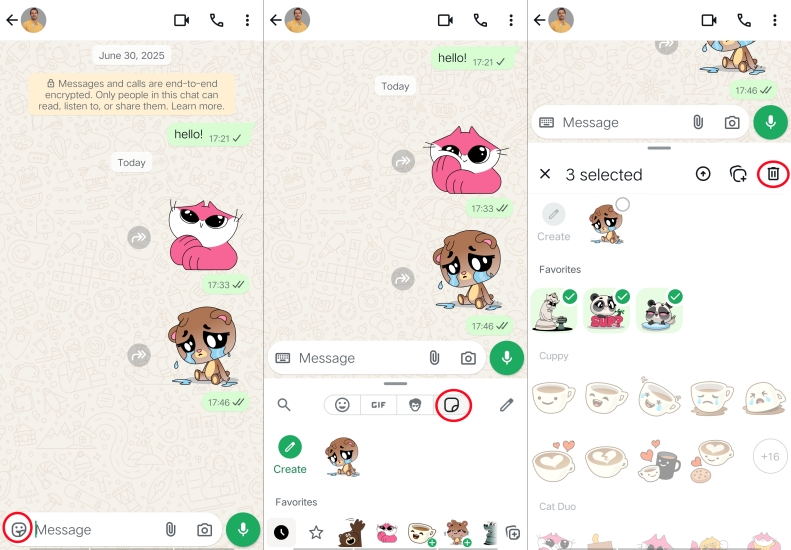 remove stickers from whatsapp