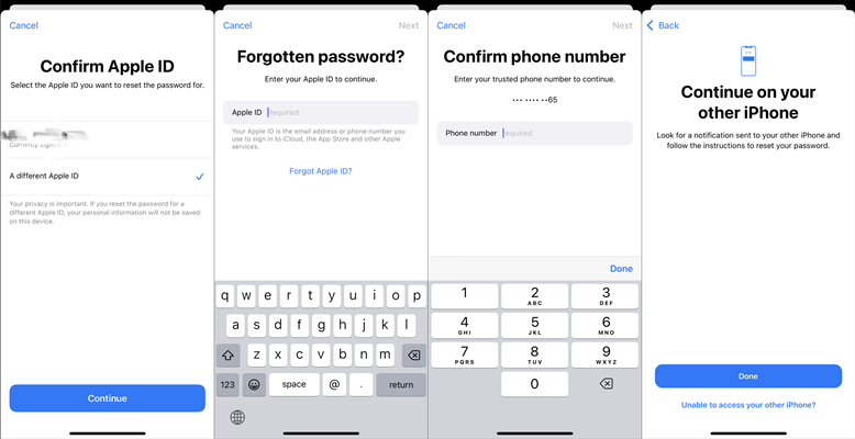 reset apple id password via apple support