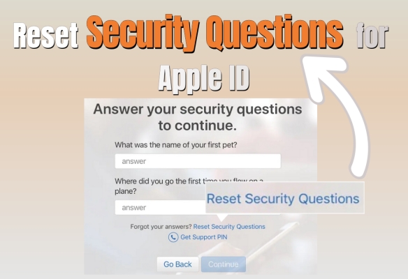 reset security questions for apple id