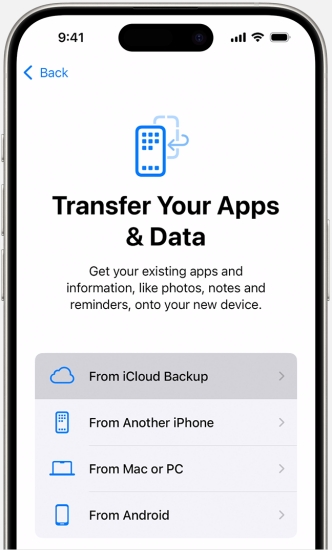 restore iphone from icloud backup