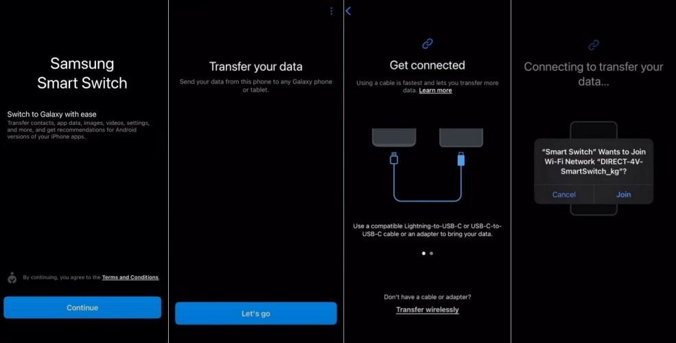 use samsung smart switch on iphone