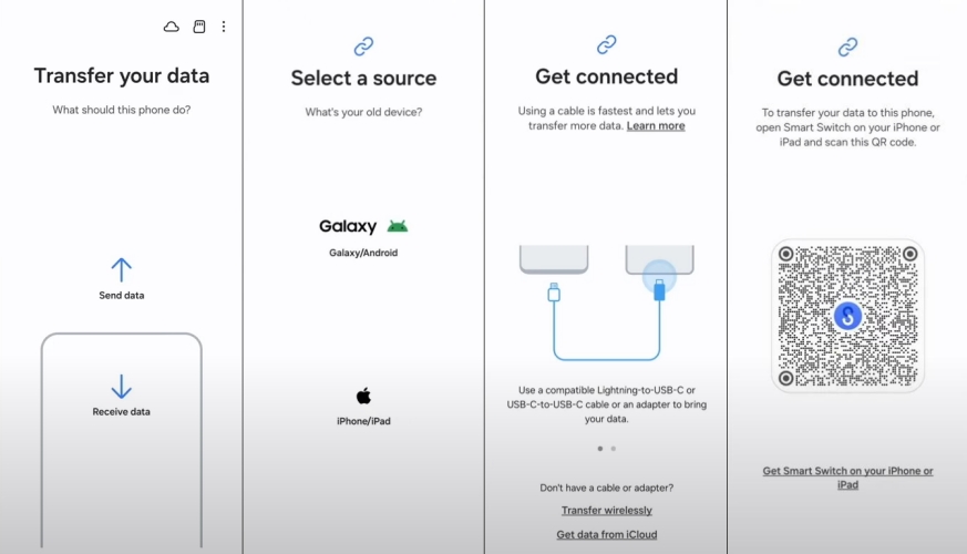 select transfer in samsung smart switch