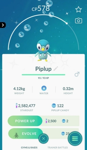 shiny piplup pokemon go