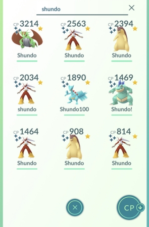shundo pokemon go