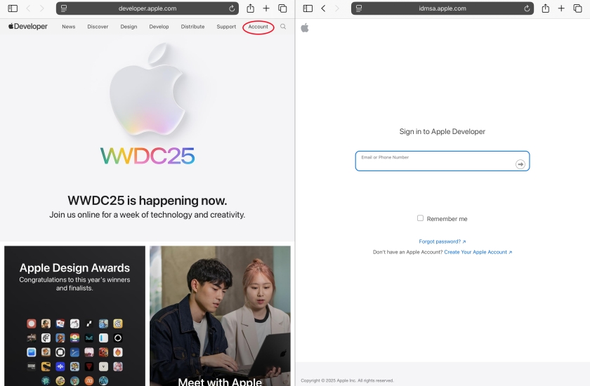 sign in apple developer
