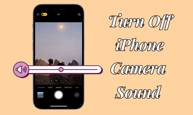 turn off iphone camera sound