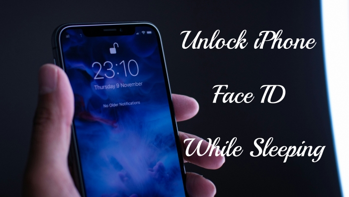 unlock face id while sleeping