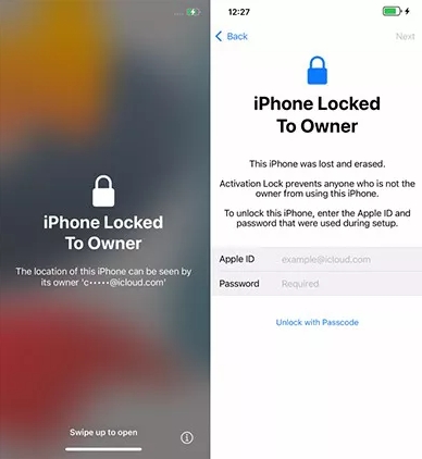 unlock iphone locked to owner with passcode