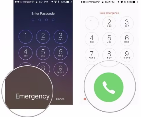 unlock iphone lost mode via emergency call