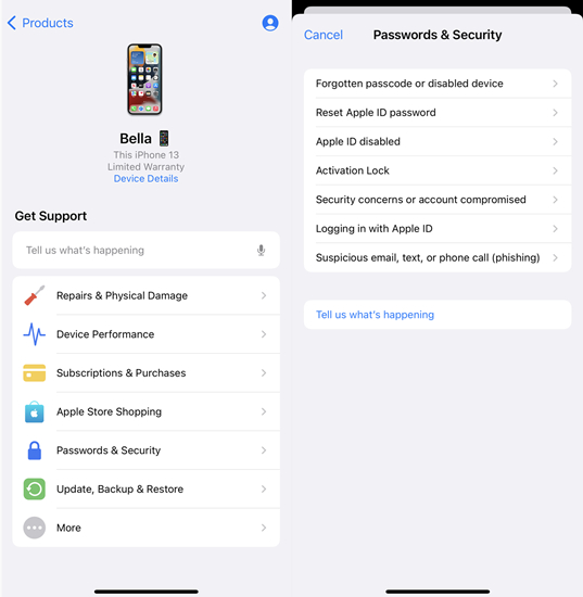 unlock locked apple id via apple support