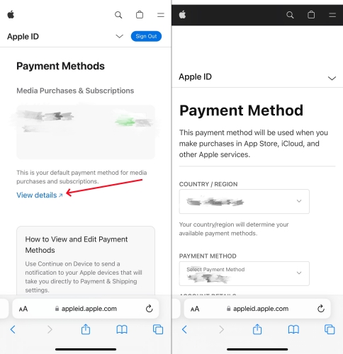 update payment method at appleid.apple.com