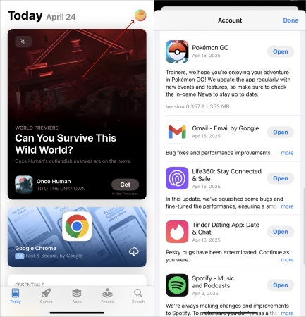 update pokemon ios