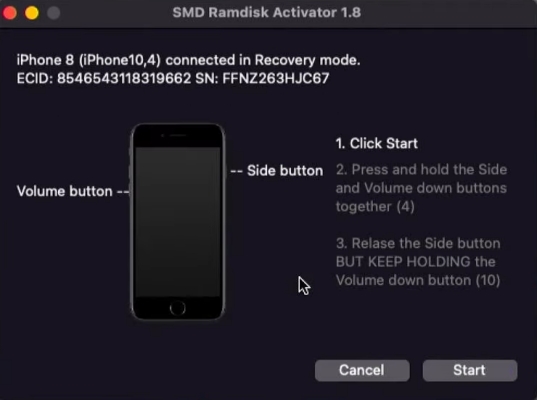 use smd ramdisk activator for icloud bypass