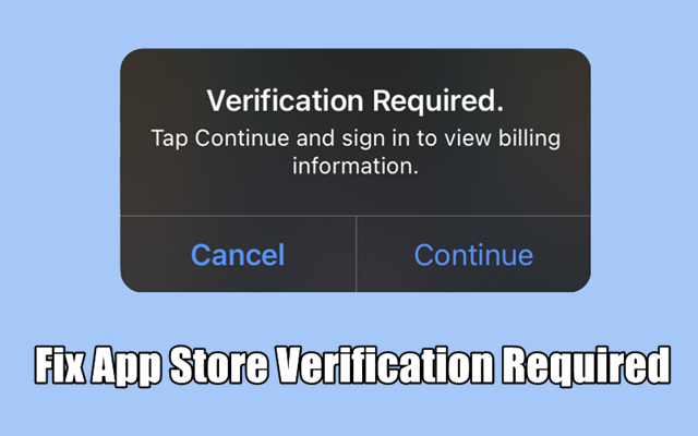 verification required app store