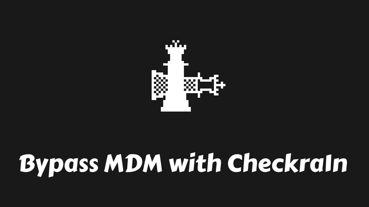 bypass mdm with checkra1n